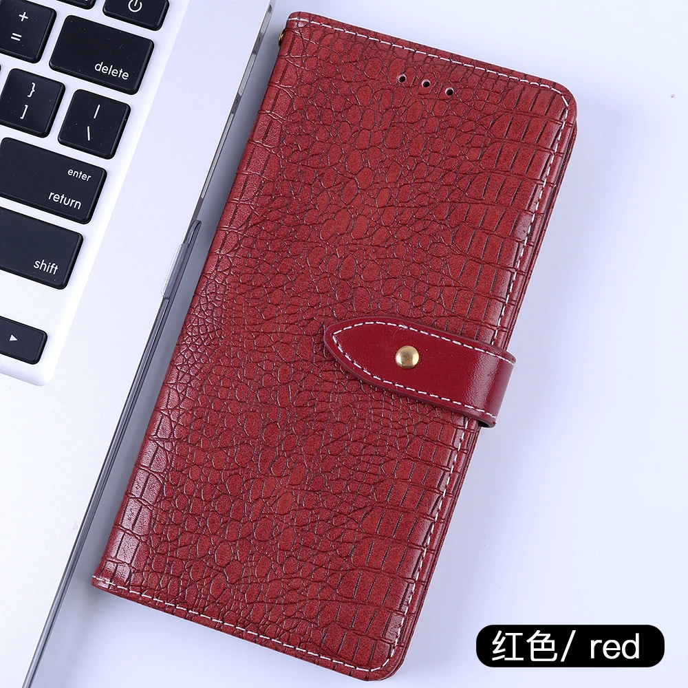 Красный Чехол-кошелек из крокодиловой кожи для Xiaomi mi 9 SE mi 9t mi 8 A2 A3 lite Play F1 Red mi 7A 6A Red mi Note 8 7 6 Pro Чехол-книжка s - Цвет: Красный