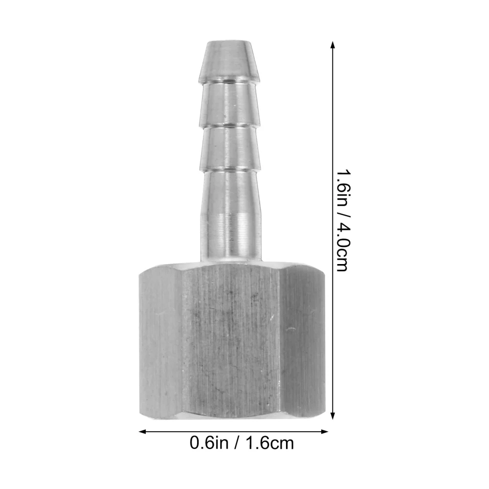 

2pcs Stainless Steel Thread Connectors Joints Pipe Fitting Connectors (Silver)