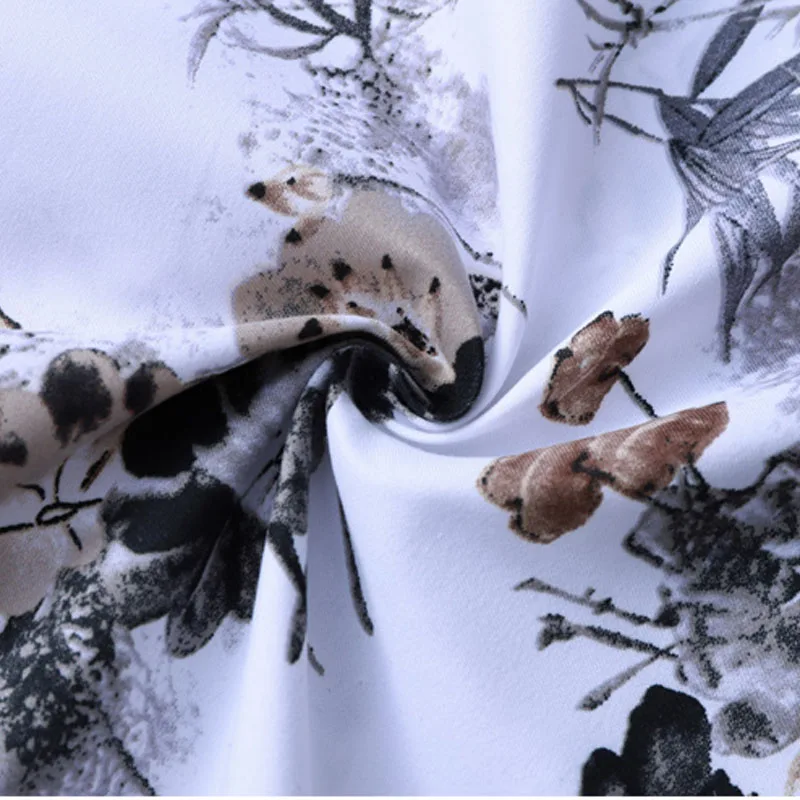 Мужская гавайская рубашка с длинным рукавом новая осенняя пляжная цветочным