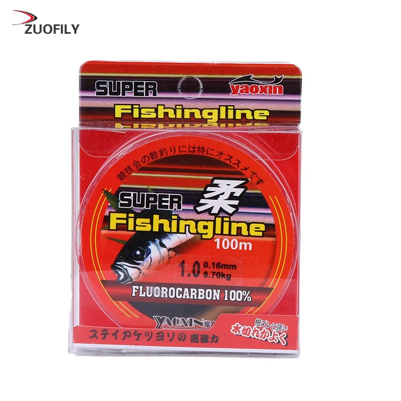 100 м лески 100% непрозрачного нейлон фторопластовая рыболовная леска прочный