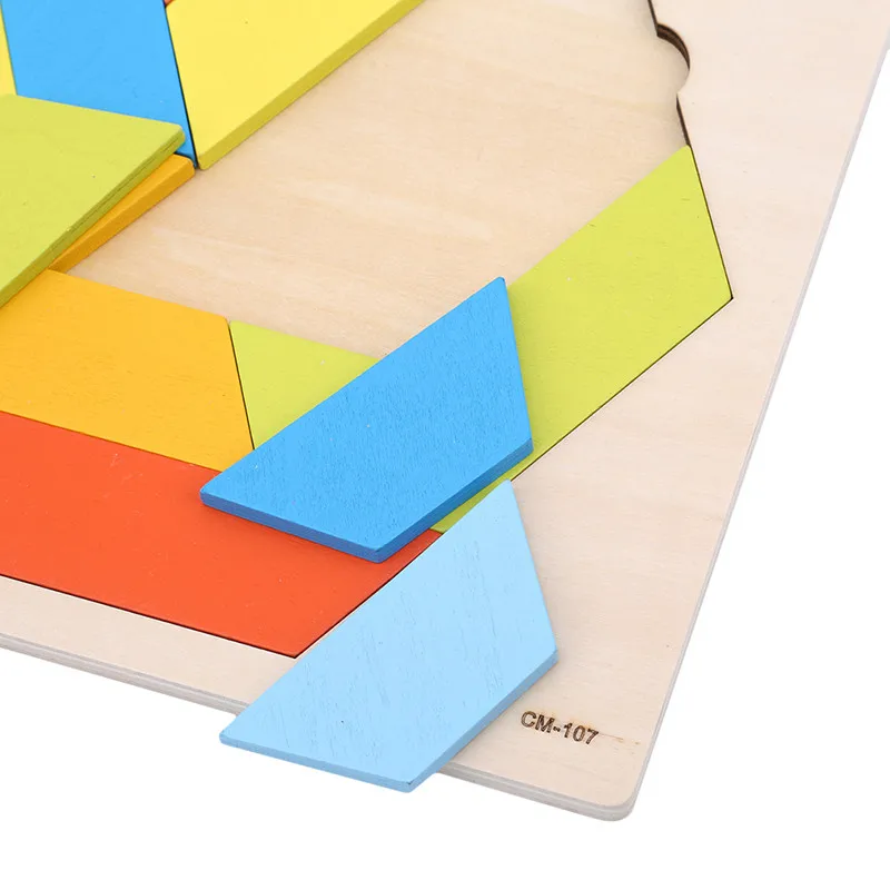 Creative 3D Cartoon Animals Vehicle Wood Puzzles Jigsaw Toys For Children Intelligence Development Baby Early Educational Toys