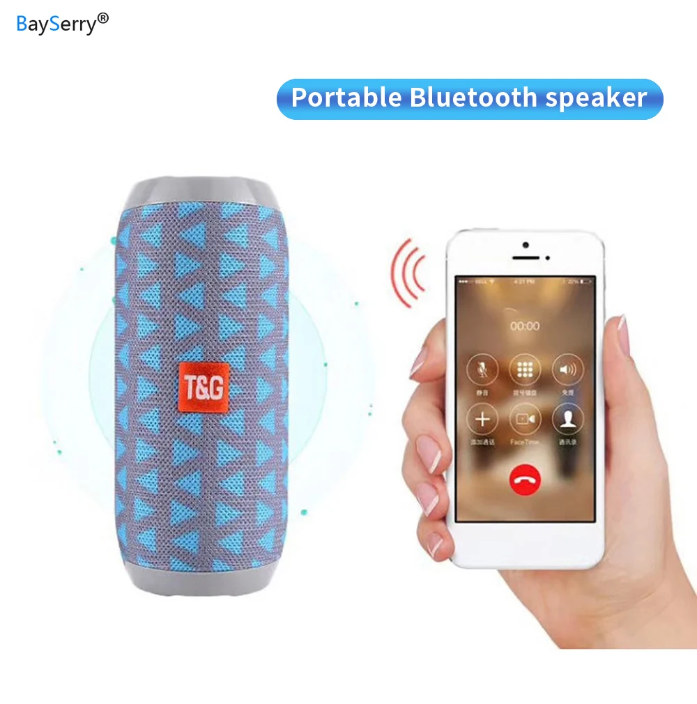 Bluetooth-Колонка TG117 Водонепроницаемая портативная с поддержкой TF-карт и FM-радио |