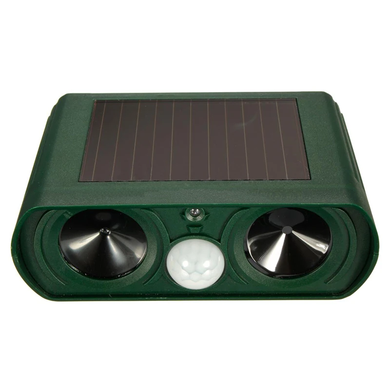 1Pcs Dual Ultra Sonic Solar Power Pest Animal Repeller Cat Dog Fox Deterrent | Спорт и развлечения