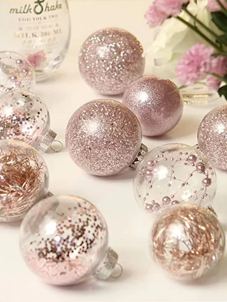 

30 шт., пластиковые круглые шарики XmasTree диаметром 6 см