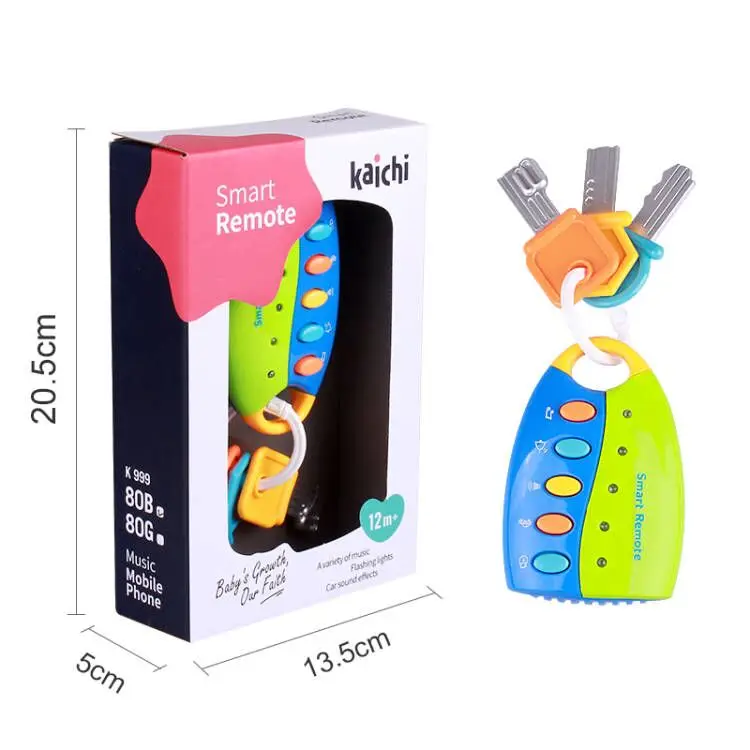 Baby Musical Toys Car Key Vocal Smart Remote Control Voices Pretend Play Early Educational Electronic Music Toy for Children | Игрушки и