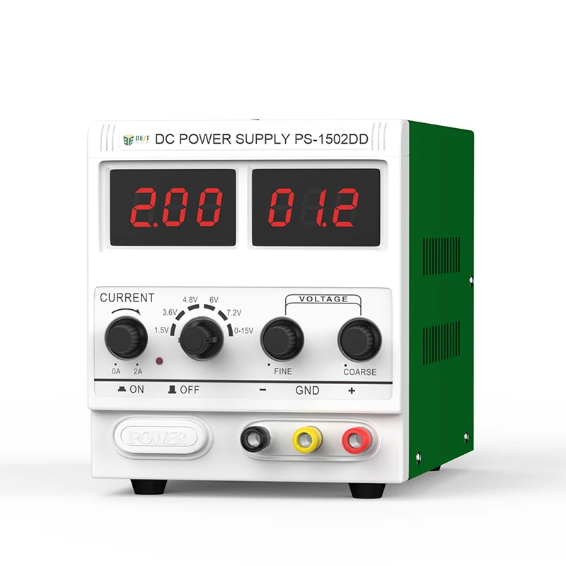 Лучший 1502DD Регулируемый DC Питание 0-2A 15V Цифровой Дисплей телефон ремонт, блок питания постоянного проводящий регулятор постоянного тока