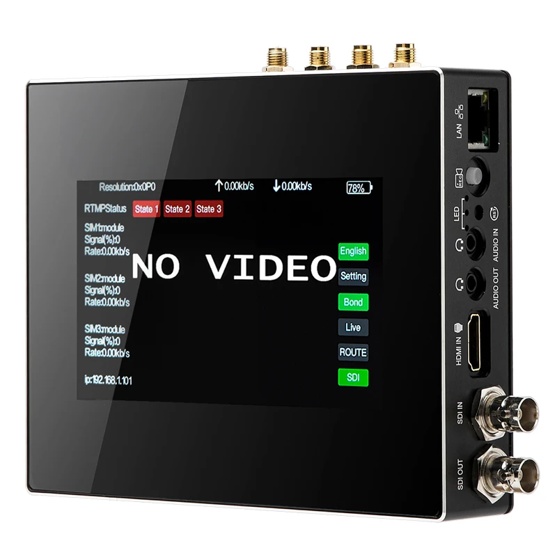 HWCODEC K3 PRO H.265/H.264 3 сим-карты Бонд 4G Multilink SDI HDMI к IP живое потоковое видео кодировщик wifi 4K ABR кодировщик