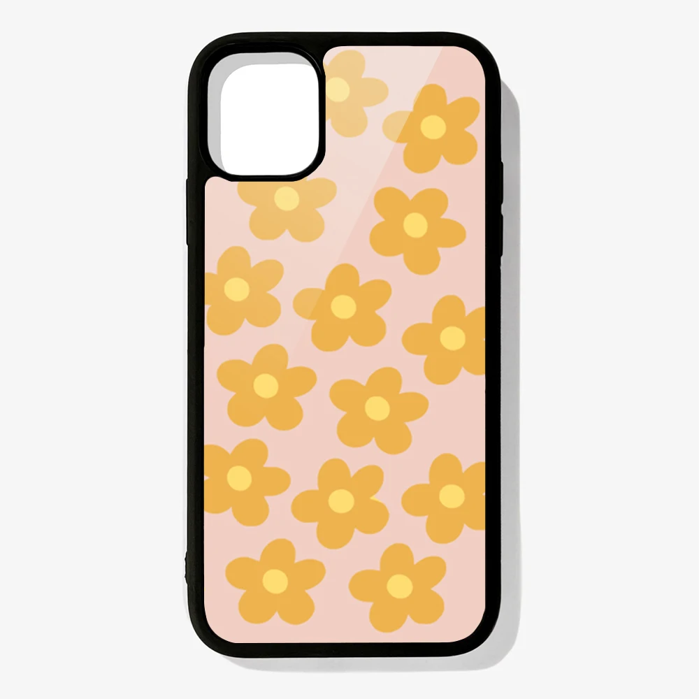

Phone Case For IPhone 12 Mini 11 Pro XS Max X XR 6 7 8 Plus SE20 High Quality TPU Silicon Cover Orange Fleurs Art Print