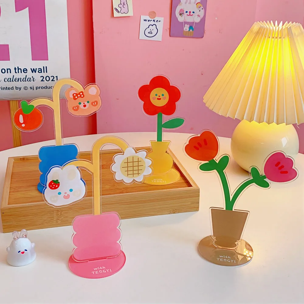 Милый акриловый цветочный зажим Milkjoy декоративный для фотографий настольные
