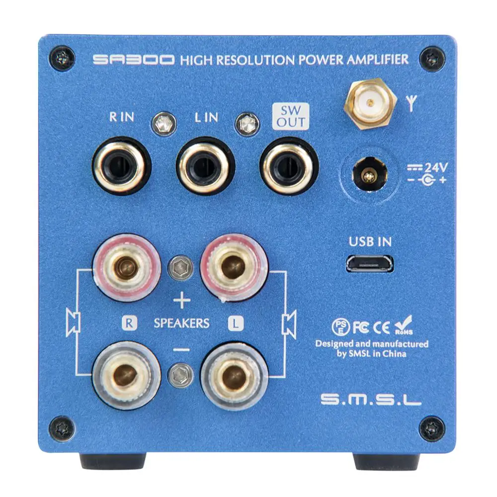 Цифровой усилитель мощности SMSL SA300 Hi-Fi Bluetooth 5 0 | Электроника