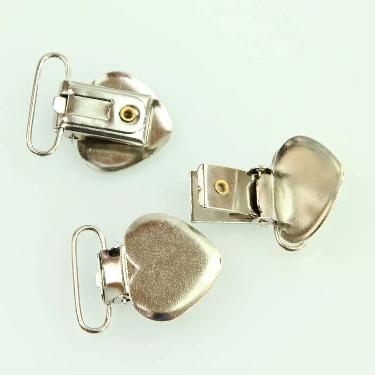 20 шт. в форме сердца соски подтяжки зажимы держатель ремесла металлические