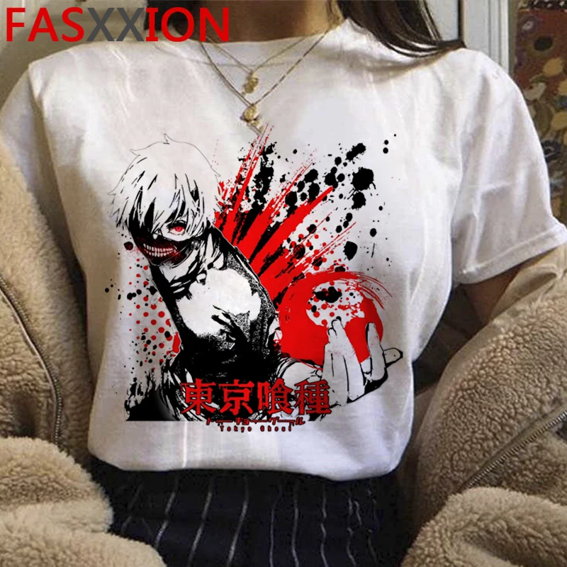 

Tokyo Ghoul t shirt summer top male harajuku graphic tees couple vintage kawaii summer top white t shirt