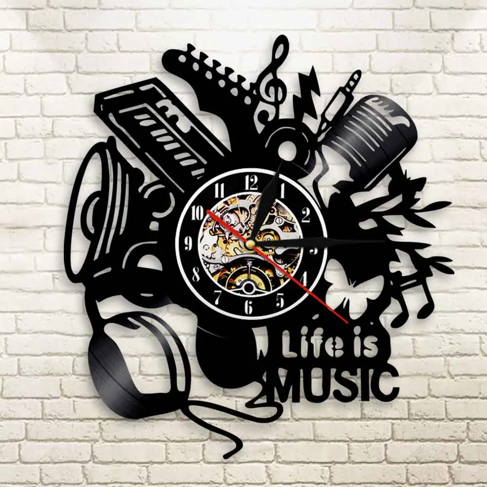 Музыка это жизнь вдохновляющие художественная стена с цитатой декор настенные