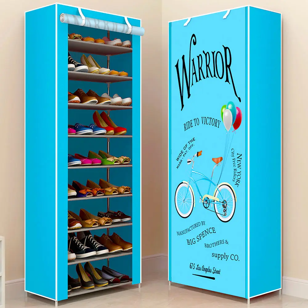 

Simple DIY Shoe Cabinets Dustproof Shoes Storage Cabinet Home Organize Cabinet Space Saving High Quality Cloth Cover Shoe Rack