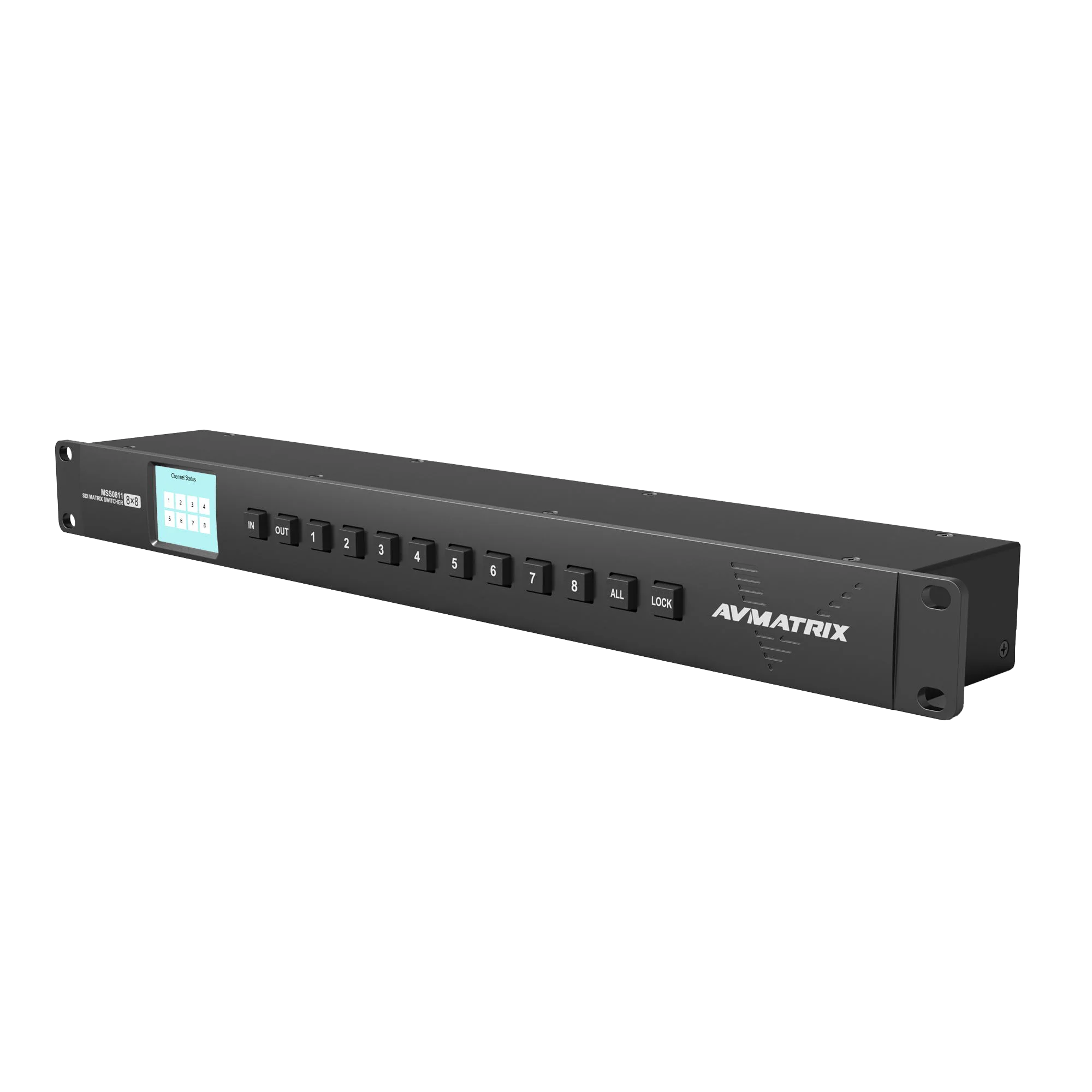 Avmatrix MSS0811 Compact 1RU 8 каналов 3G SDI матричный коммутатор имеет 3G/HD/SD входов и