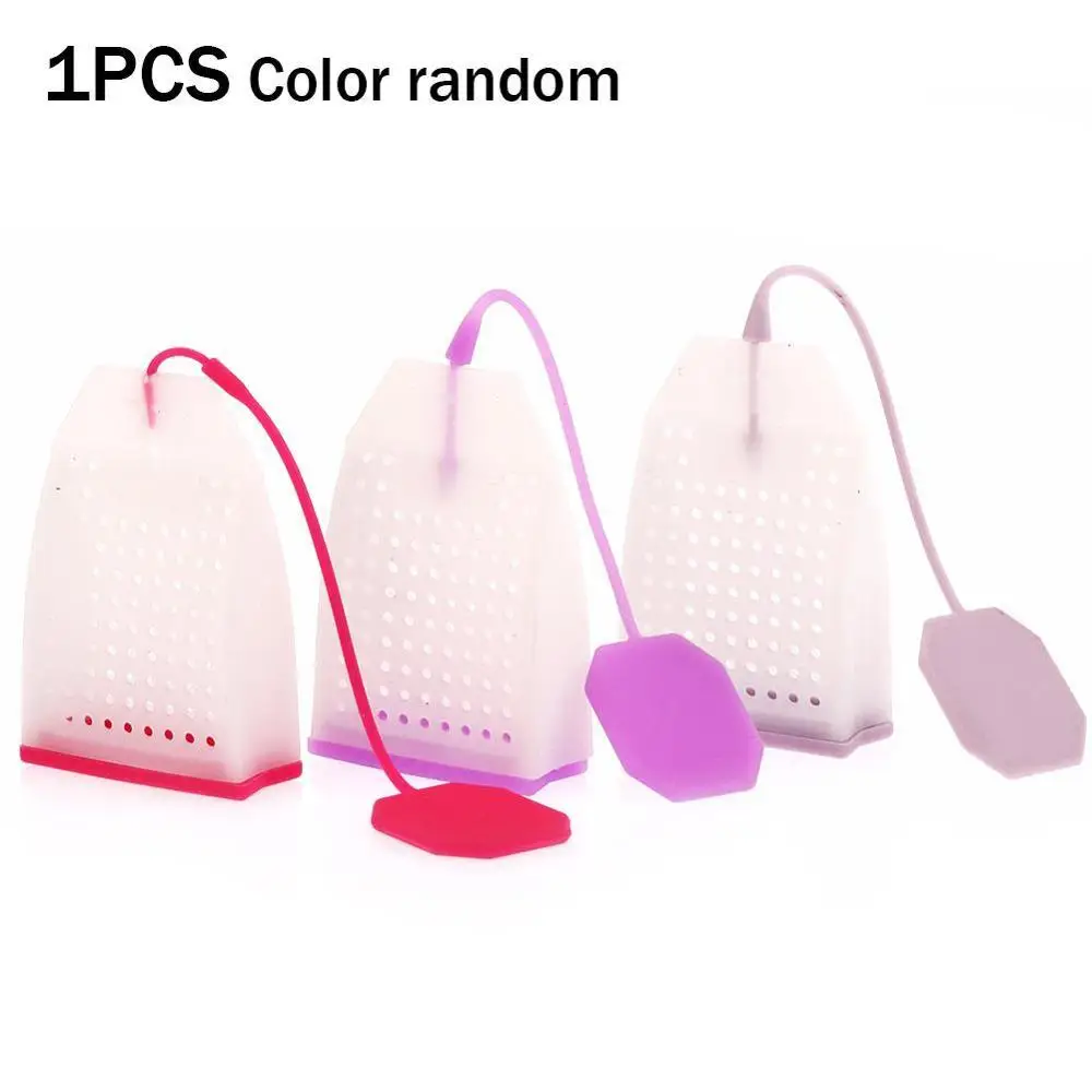 

1PCS Hot Selling Bag Style Silicone Tea Strainer Herbal Tea Diffuser Coffee Tools Kitchen Filter Infuser Spice H0B2 H8B7