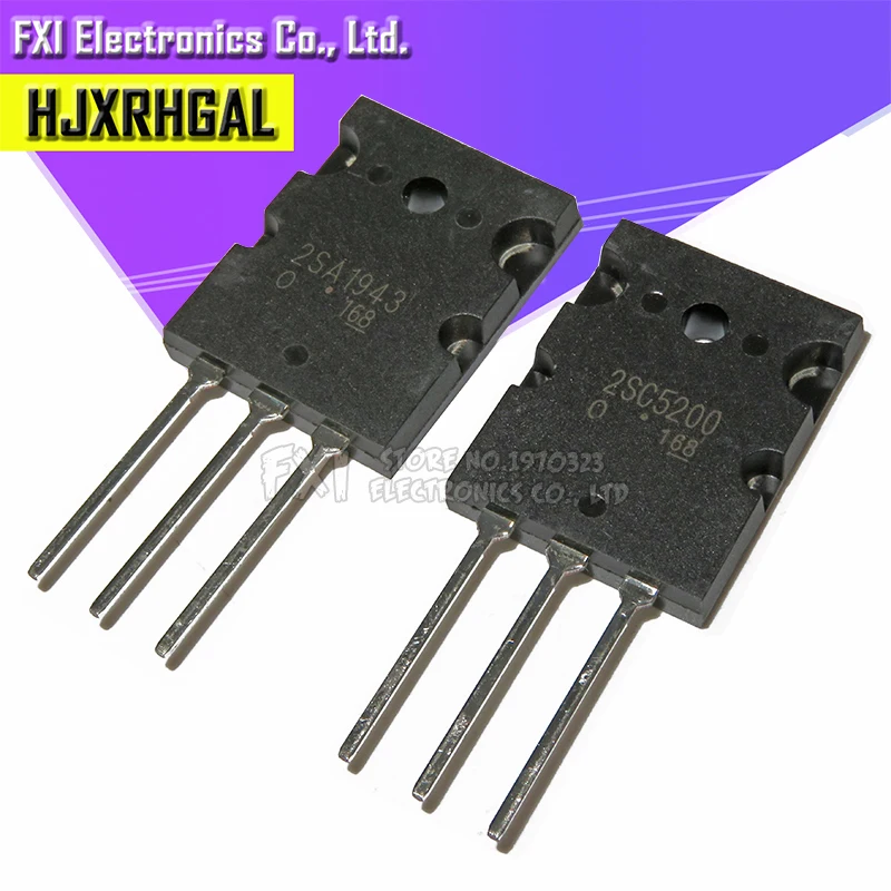 6 шт 2SA1943 2SC5200 = 3 пары (3 шт. C5200 + 3 шт. A1943)