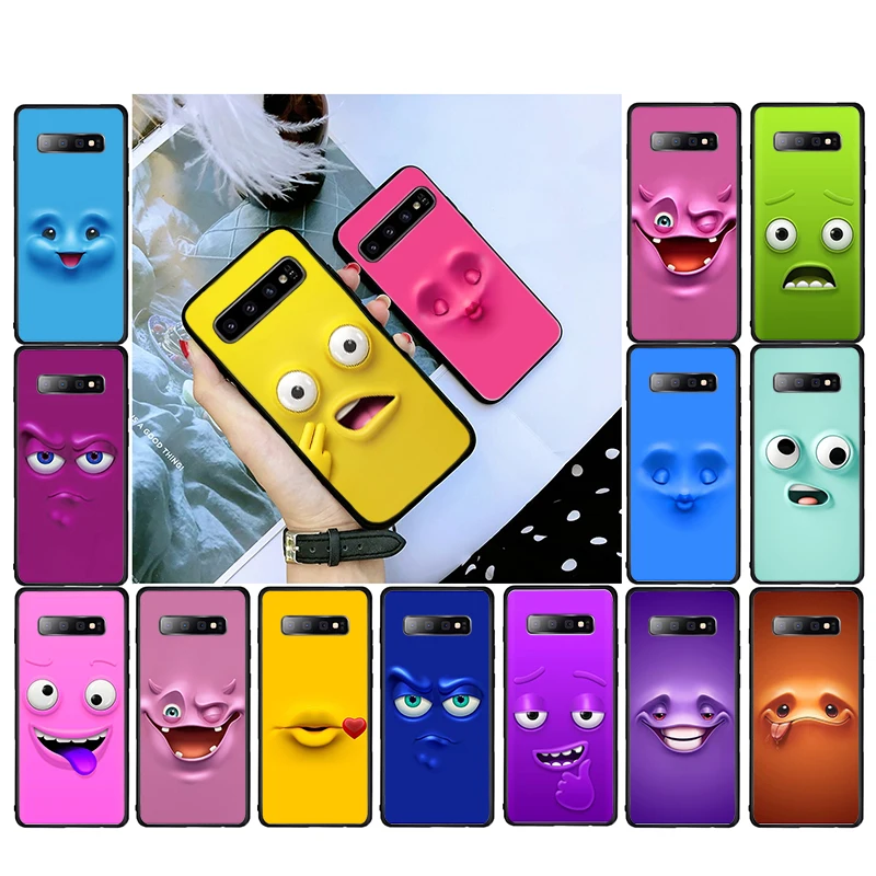 

Art Funny Faces Phone Cases For Samsung Galaxy S22 S23 S21 S21Plus S21Ultra S20 S20FE S20Plus S10 S10Plus S20Ultra Case