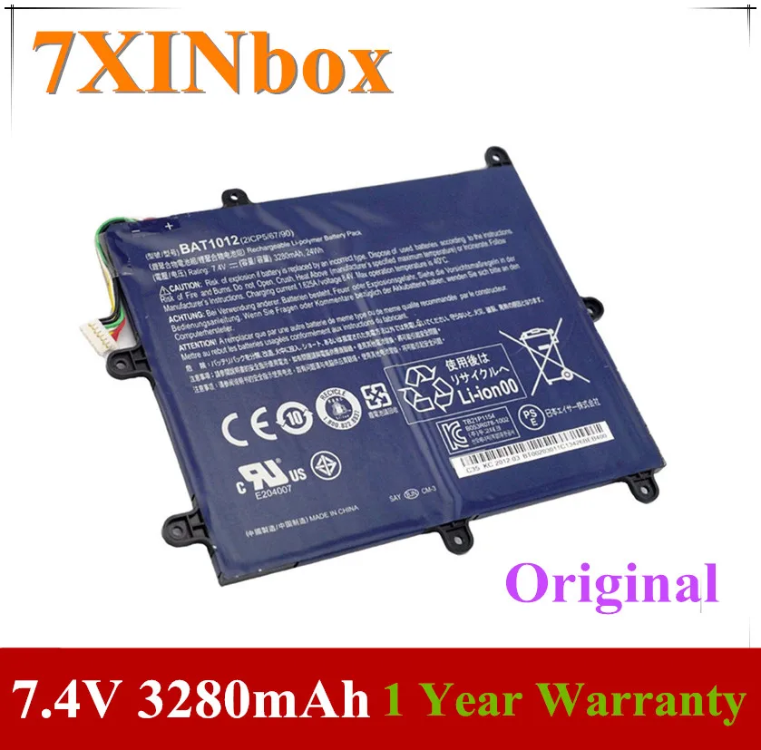 7XINbox 7, 4 V 3280mAh  bat- 1012 BAT1012    Acer Iconia TAB A200 A520 Series 2ICP5/67/90 BT.00203.011