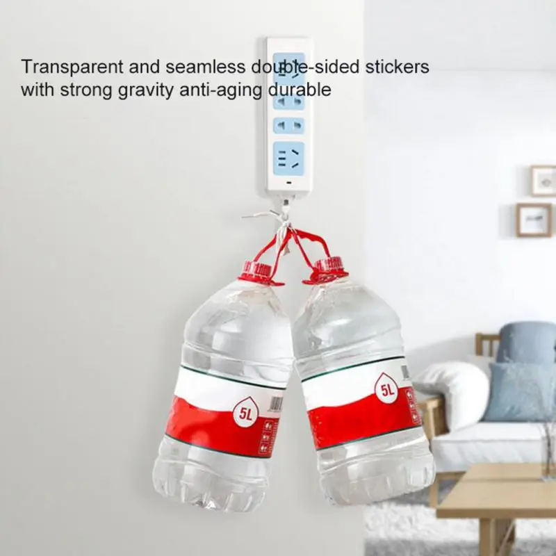 

Self Adhesive Wall Mount Power Strip Fixator Punch-Free Seamless Power Strip Holder Stand