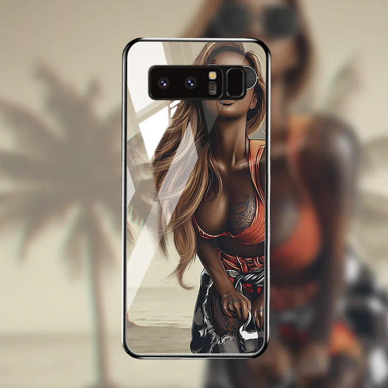 M039 Чехол из закаленного стекла для samsung Galaxy Note 8 10 чехол s Star Space samsung S10 S8 S9 Plus S10e Lite J2 Core Prime Чехлы бампер - Цвет: M039