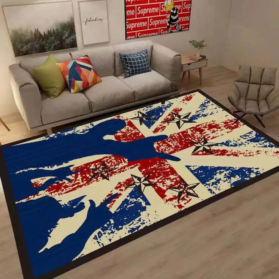 

Modern nordic style beautiful geometric art floor mats door mats carpet anti-slip mats living room bedroom home decoration