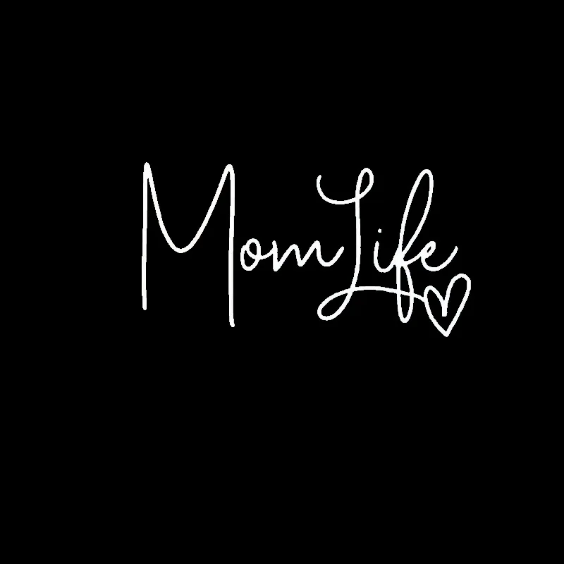 

Автомобильная наклейка Mom Life, красивая наклейка для женщин, для ноутбука или окна, 18x9 см
