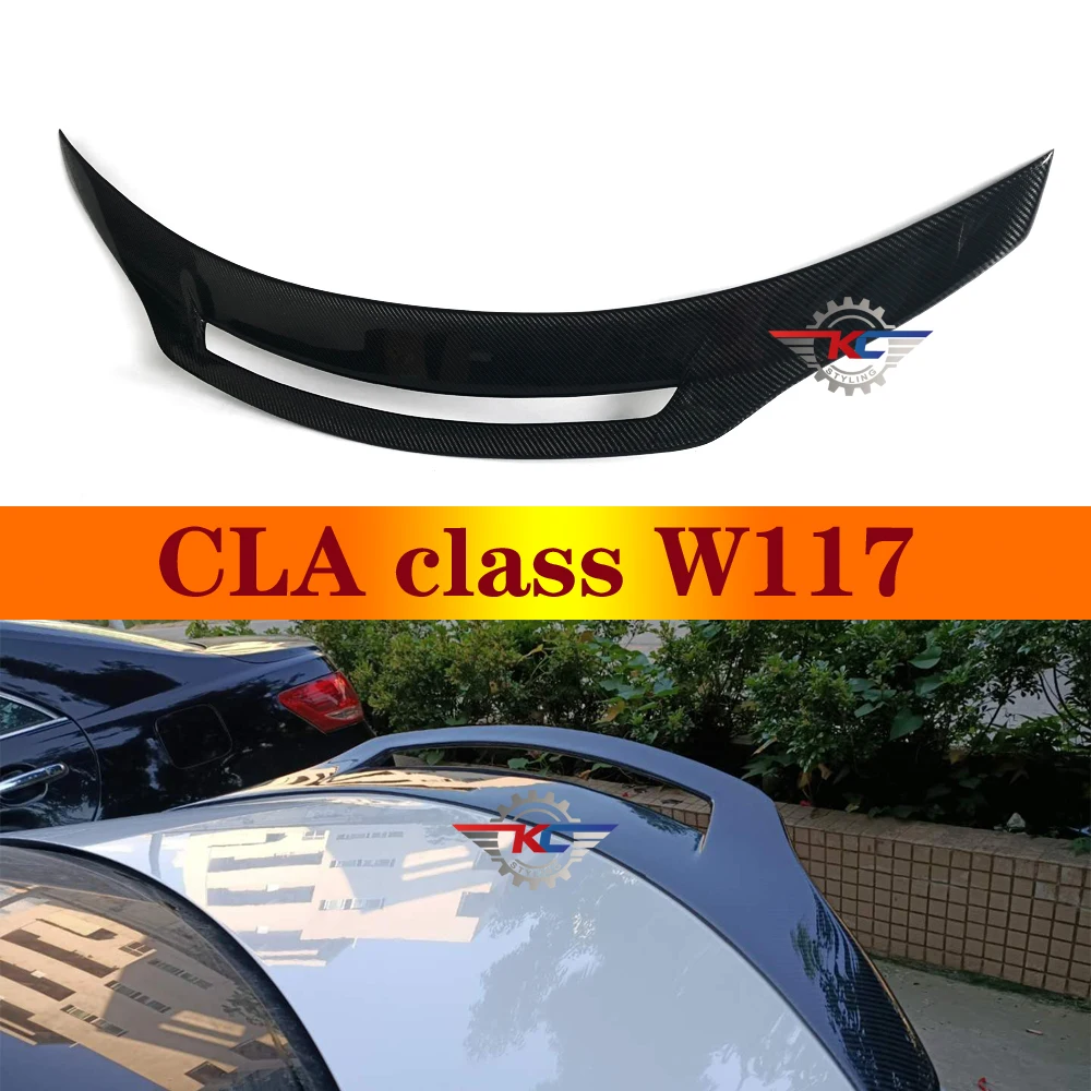 

For CLA class W117 2014-IN New Desigh GT Rear Spoiler Real Carbon Back Wings Lips Car Tuning Parts