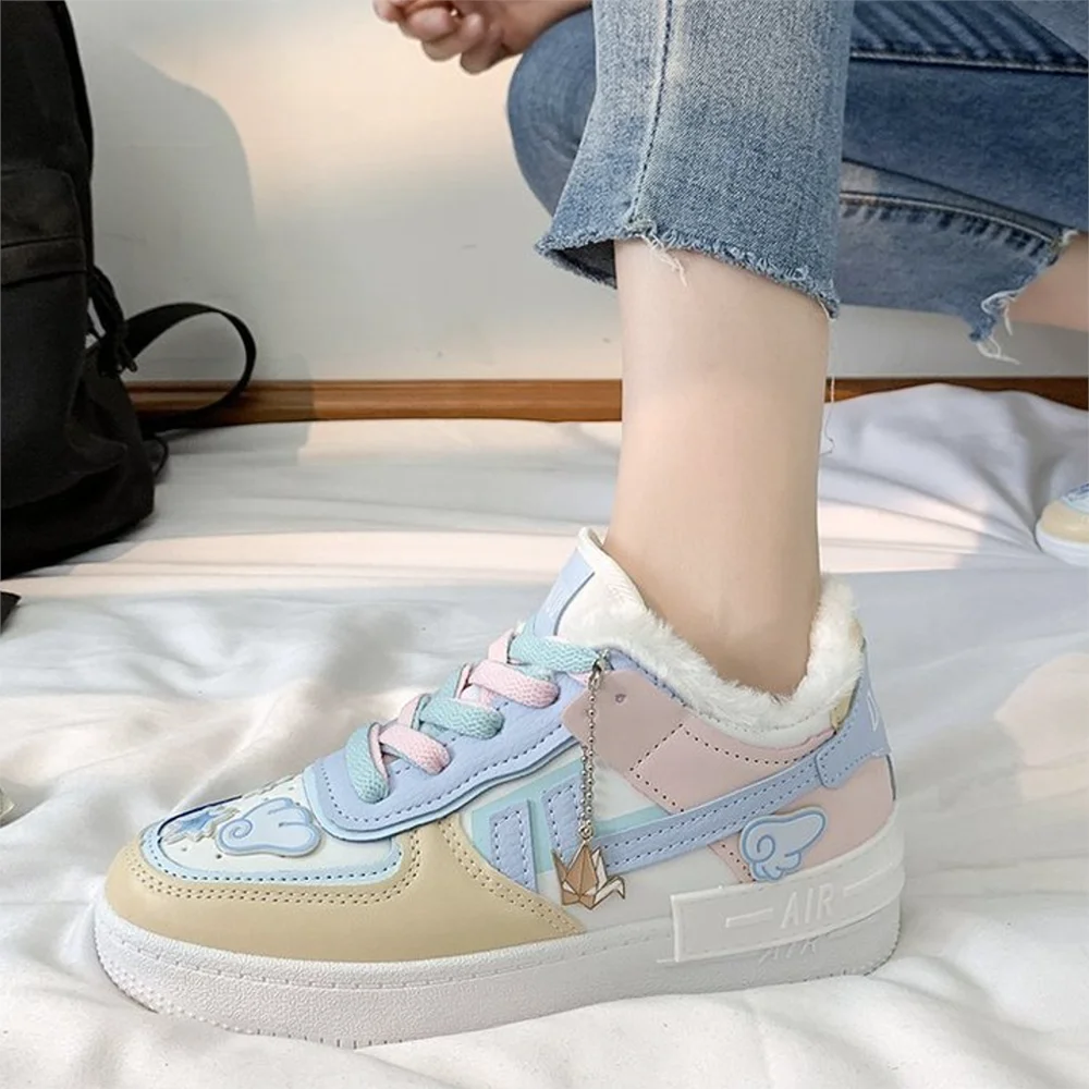 

Women Sneakers White Tennis Slip on Female Row Shoes Casual Ladies Vulcanize Shoes Sport Fashion