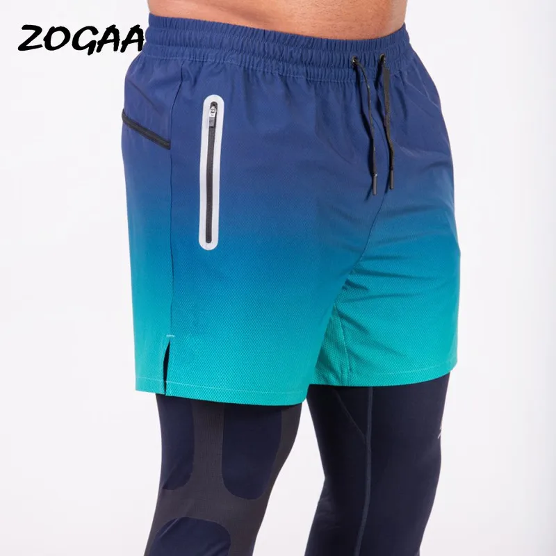 

ZOGAA Shorts Men Men's Summer Outer Wear Gradient Trendy Pants Straight Casual Sports New Casual Shorts Plus Size Sweat Shorts