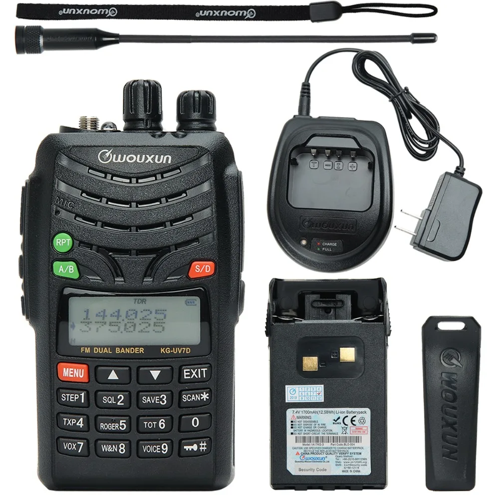 WOUXUN KG-UV7D 136-174/375-512mhz 7W высокомощный любительский переносной любительский радиоприёмник рация обновление KG-UVD1P KG-UV6D