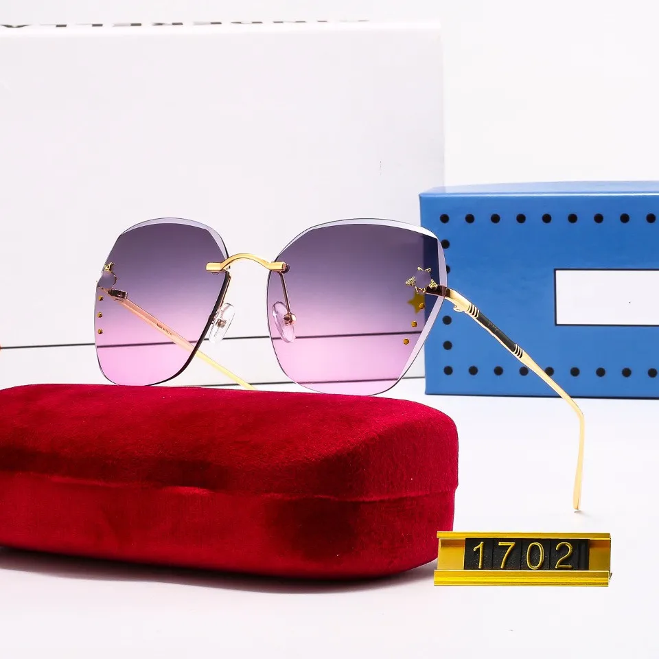 

2021 Retro Sunglasses Women Brand Designer Fashion Rimless Gradient Sun Glasses Shades Cutting Lens Ladies Frameless Eyeglasse