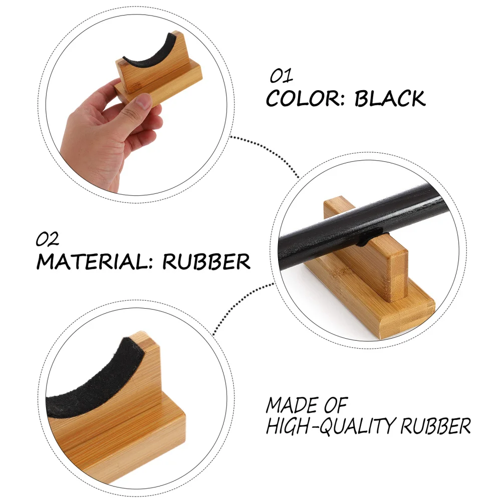 

1 Pair Wooden Baseball Bat Display Hanger Horizontal Direction Desktop Holder