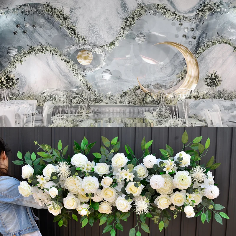 Свадебные цветы искусственные белые свадебные арки фон цветочное оформление
