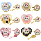 Для Новорожденных Детская пустышка на цепочке с прищепкой, шикарные Стразы класса люкс пустышки для младенцев, BPA бесплатные силиконовые детские соски Подарок зажимы для соски-пустышки