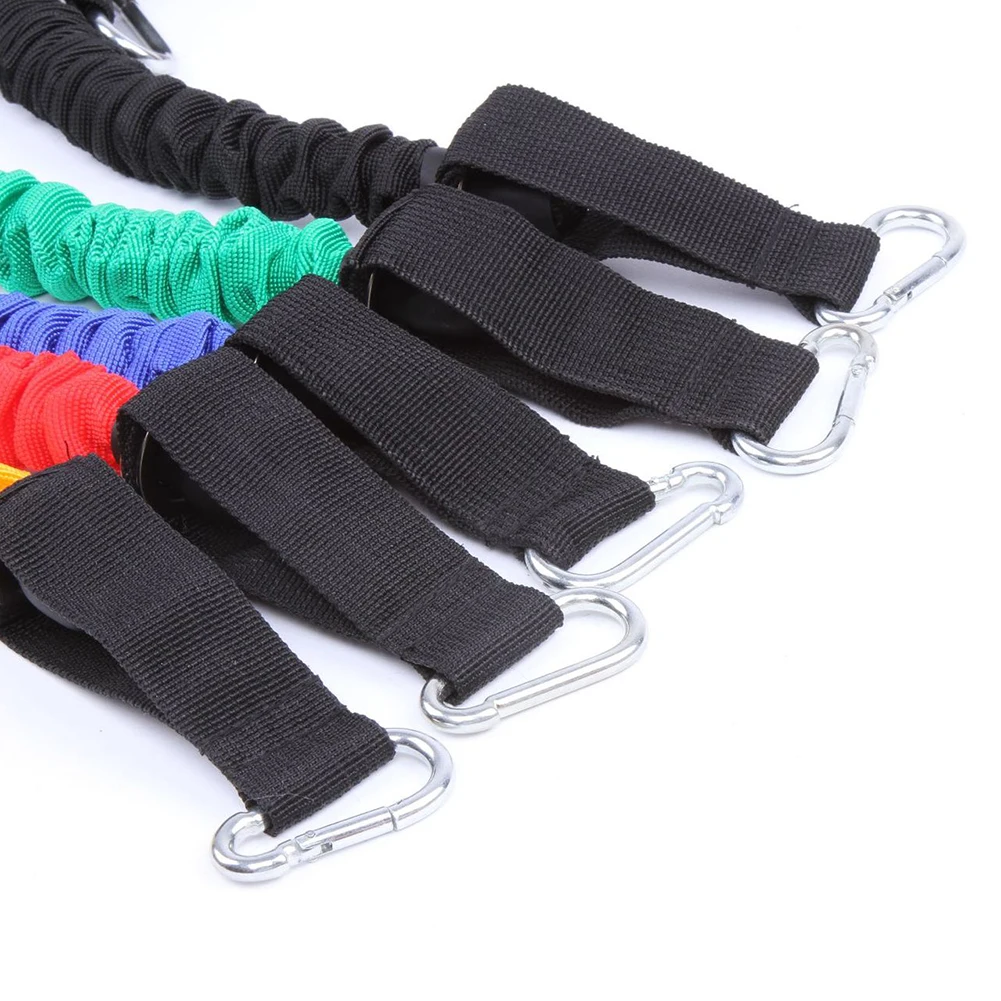 

11pcs Home Training Resistance Bands Set Equipment Tube With Protective Sleeves Fitness Elastic Band Fitness Workout 1
