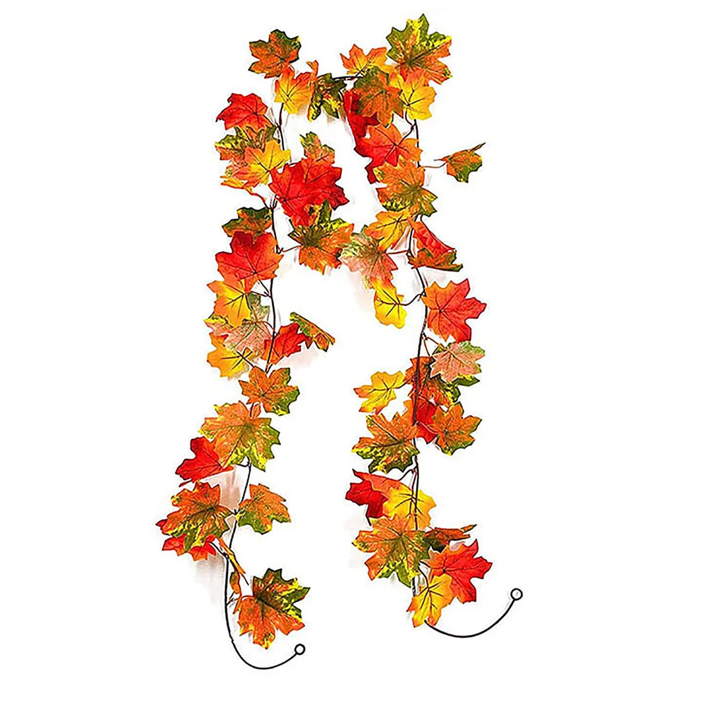 

Simulation Leaves Artificial Plant Door Wall Hanging Pendant Silk Cloth 175cm Garden Ornament Home Furnishings Rattan Decoration