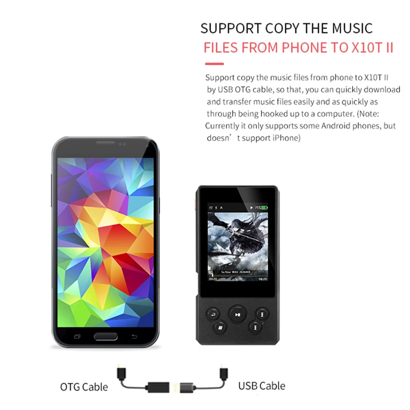 Профессиональный цифровой проигрыватель музыки XDUOO X10T II Bluetooth MP3 плеер DSD256 PCM 384HKz/32