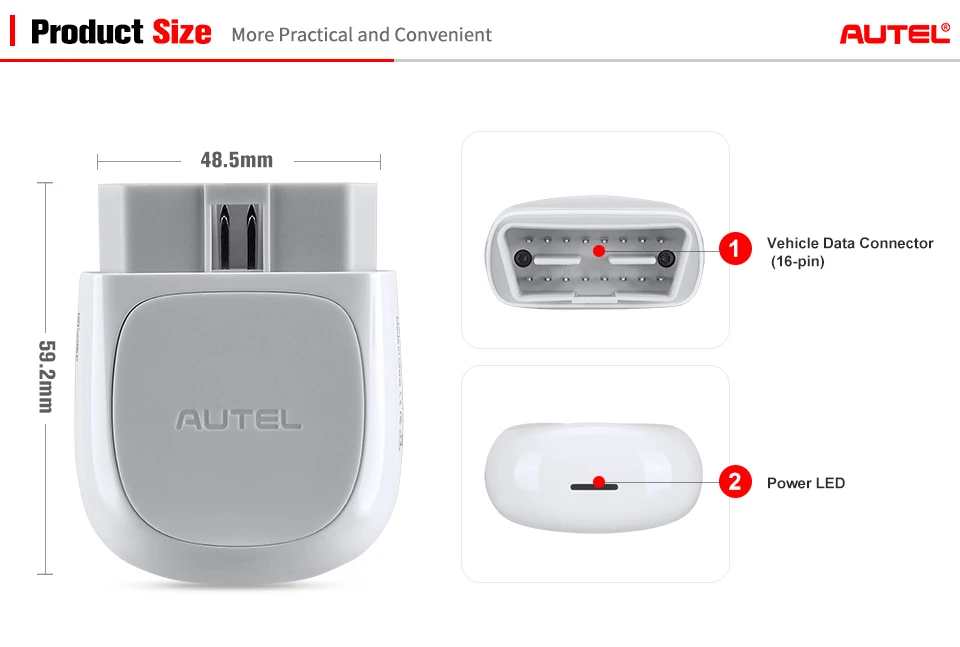 Autel AP200 Bluetooth OBD2 автоматический считыватель кодов диагностический сканер Android IOS