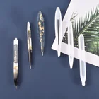 Прозрачная силиконовая ручка, форма для сушеных цветов, смола, декоративное ремесло, сделай сам, шариковая ручка, форма для украшений