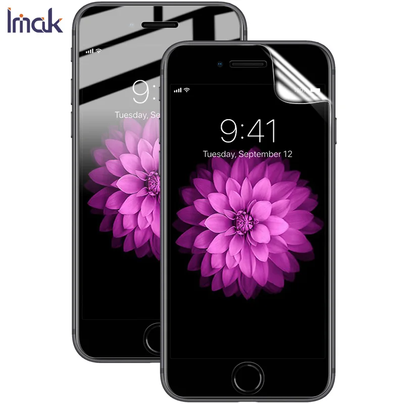 Imak 2шт Чувствительная прозрачная Гидрогелевая тонкая пленка для Apple iPhoneSE2 SE2 3D