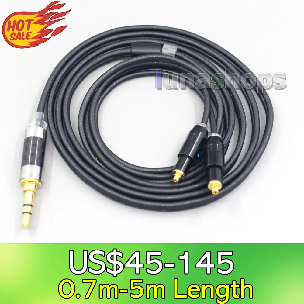 

LN007104 2.5mm 4.4mm XLR 3.5mm Black 99% Pure PCOCC Earphone Cable For Shure SRH1540 SRH1840 SRH1440