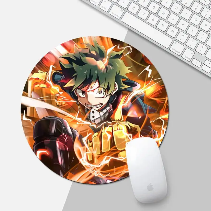 

my hero academia cartoon Locking Edge Mouse Pad Game Game Office Work Round Mouse Mat pad XL Non-slip Laptop Cushion mousepad