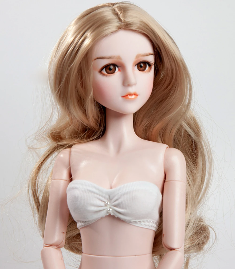 1/4 Bjd кукла парик для 18 см голова коричневый серебряный кофе молочный чай