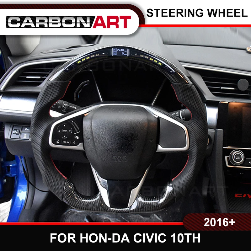 СВЕТОДИОДНЫЙ дисплею гонки рулевого колеса для Honda Civic si 10th gen EX LX plug and play интеллигентая(ый) рулевого колеса
