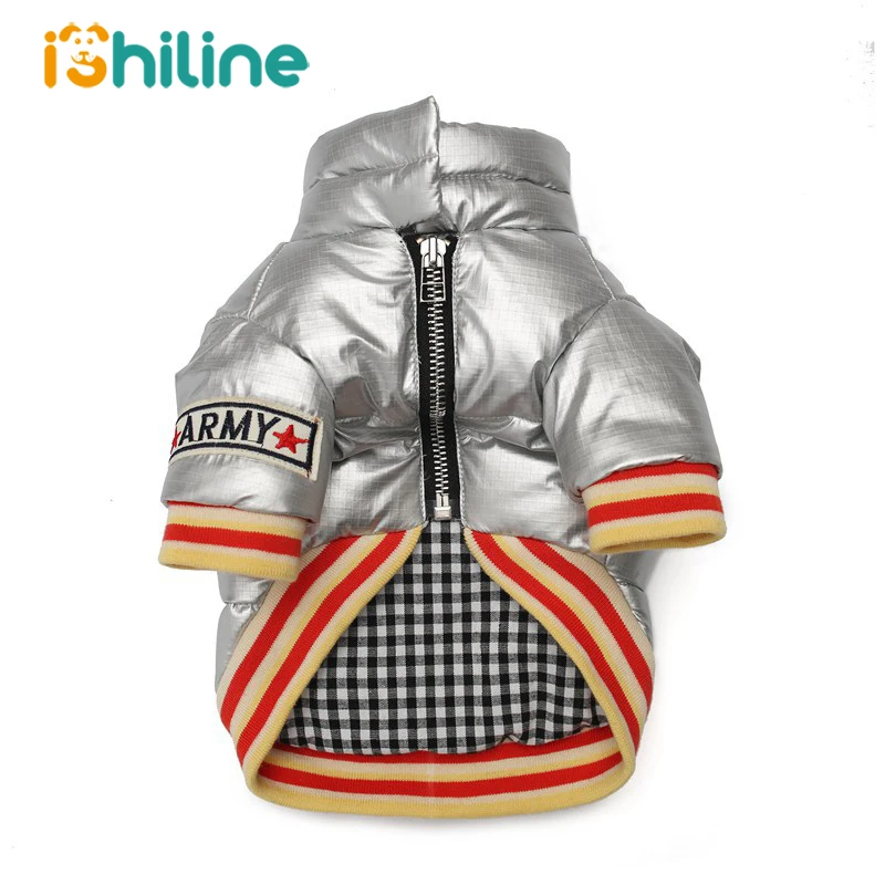 Зимняя одежда для собак супер теплое толстое хлопковое пальто пуховик маленьких