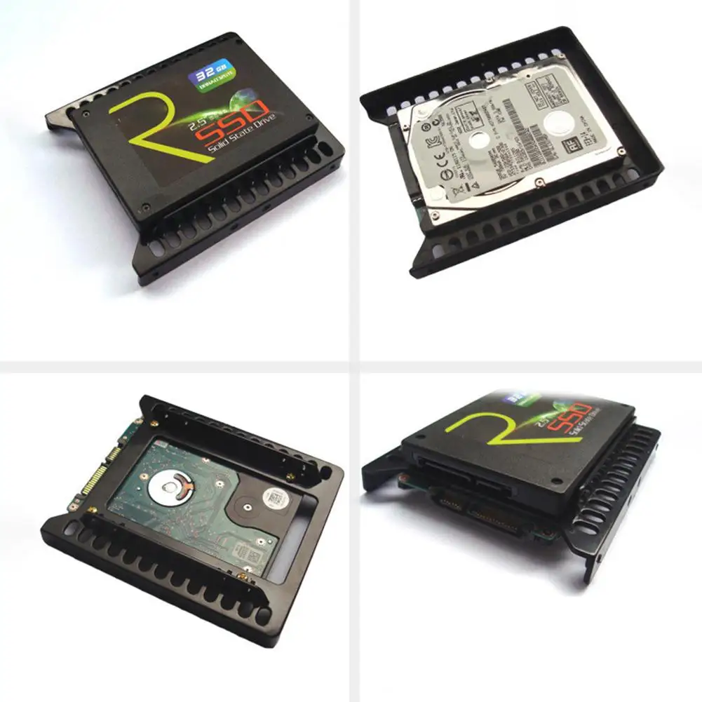Адаптер для жесткого диска 2 5 дюйма до 3 пластиковый кронштейн держатель черный