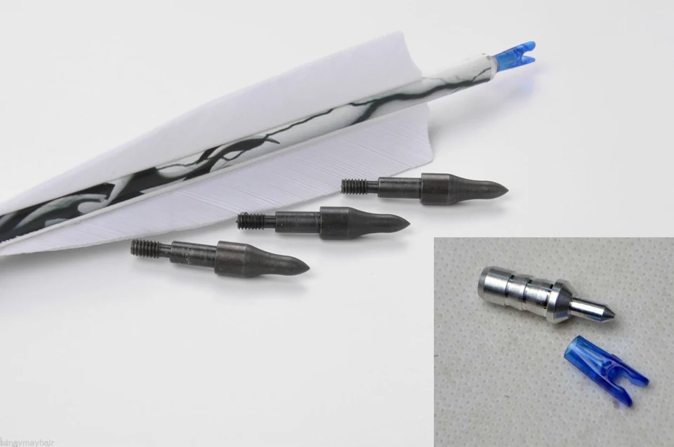 Стрелы из 12/24 чистого карбона для стрельбы лука 31 дюйм диаметр 500 мм перо индейки