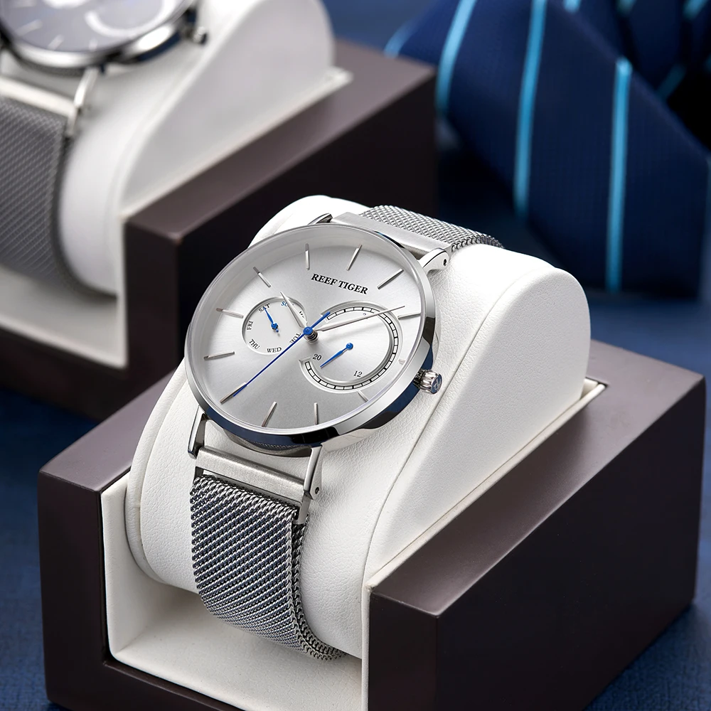 Новый Риф Тигр бренд кварцевые Move Мужские t деловые мужские часы модные