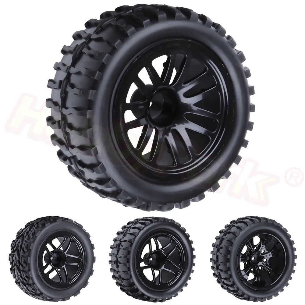 

Резиновые радиоуправляемые автомобильные шины и обода колеса с шестигранной головкой, 4 шт., 12 мм для 1/10 Monster HSP BRONTOSAURUS 94111 Redcat Volcano EPX Exceed Infinity ...